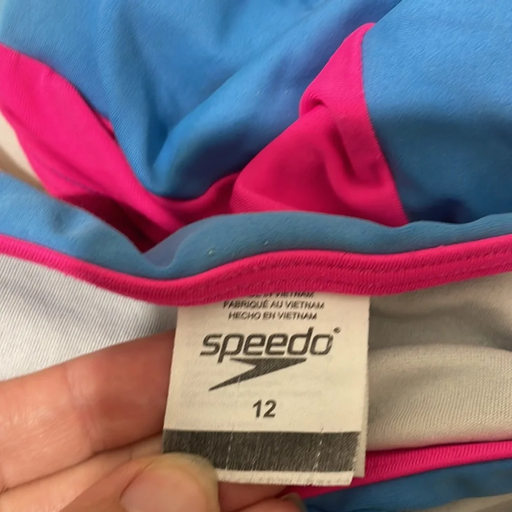 Speedo 2 Piece Tankini Suit Sz 12